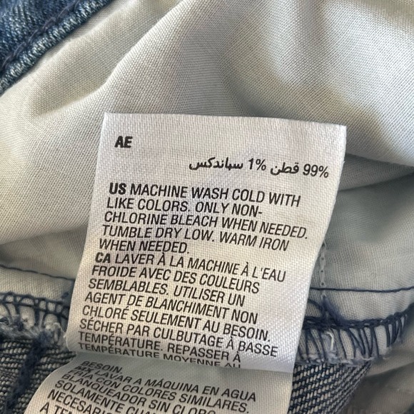 INC SZ 10/30 Tapered Cuffed Ankle Jeans High-Rise Stretch Medium Wash Indigo New - Picture 10 of 10